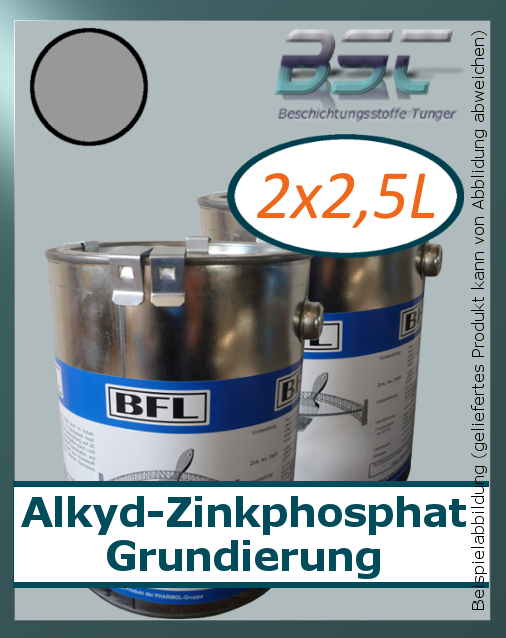 BFL:ROSTEX-ROSTSCHUTZ-GRUND Grau haftstark schnelltrocknend 2x2,5Li=5Li (20,29 €/Li)