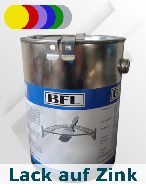 BFL:KUNSTSTOFF-EINSCHICHTLACK Schmiedelack direkt auf Zink haftstark+dauerelastisch 12kg (21,14 €/kg) Farbtongruppe 2