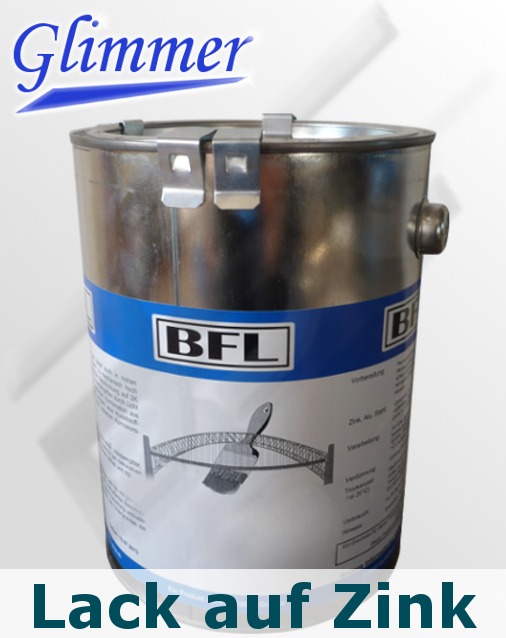 BFL:KUNSTSTOFF-EINSCHICHTLACK-GLIMMER Schmiedelack direkt auf Zink haftstark+dauerelastisch 15kg (20,37 €/kg)