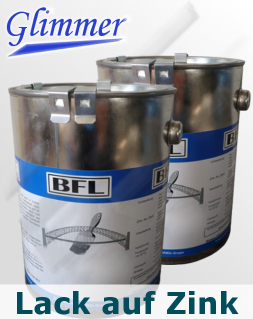 BFL:KUNSTSTOFF-EINSCHICHTLACK-GLIMMER Schmiedelack direkt auf Zink haftstark+dauerelastisch 2x2,5Li=5Li (32,46 €/Li)