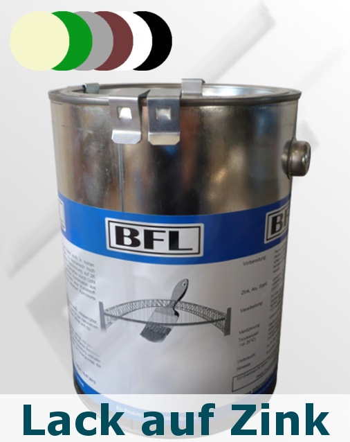 BFL:KUNSTSTOFF-EINSCHICHTLACK Schmiedelack direkt auf Zink haftstark+dauerelastisch 12kg (19,74 €/kg) Farbtongruppe 1