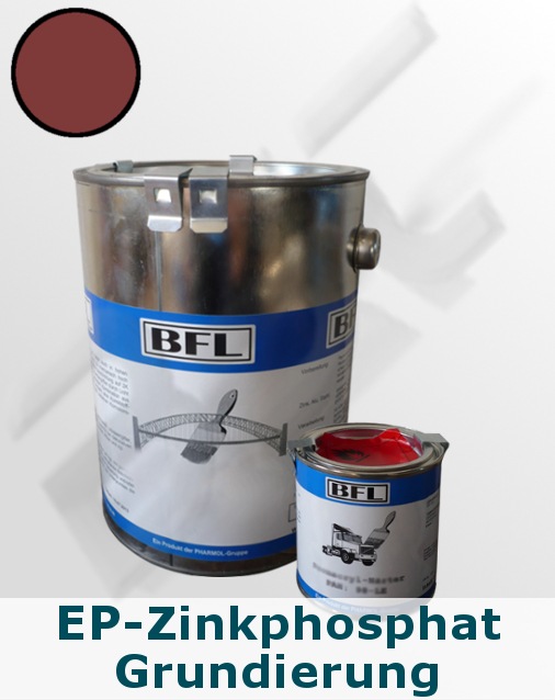 1xSet (10kg BFL:Permanent-Grund + 1kg Härter BFL:PH 15) auf Zink,Alu+Stahl (Rotbraun = 15,76 €/kg)
