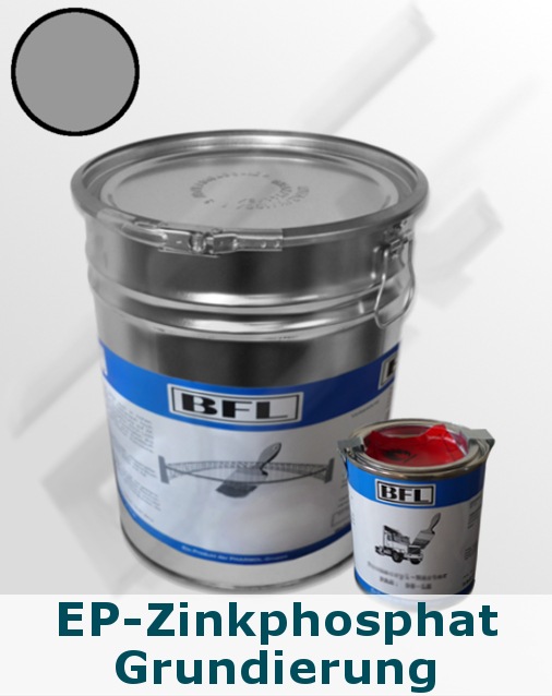 1xSet (20kg BFL:Permanent-Grund + 2kg Härter BFL:PH 15) auf Zink,Alu+Stahl (Grau = 14,70 €/kg)